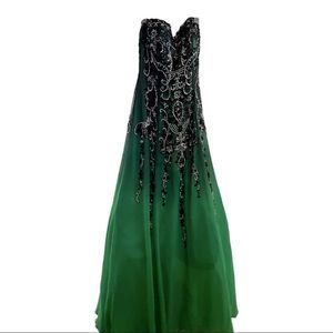 Formal Dress or Pageant Dress  with a hand beading